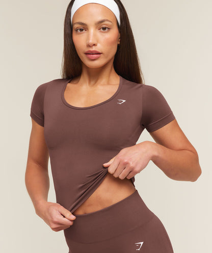 Everyday Seamless Tight Fit Crew Neck Tee