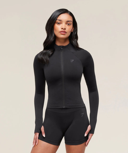 Soft Sculpt Zip Up Jacket