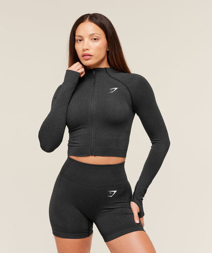 Vital Seamless Midi Zip 2.0 Pullover