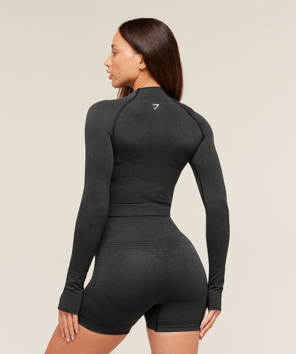 Vital Seamless Midi Zip 2.0 Pullover